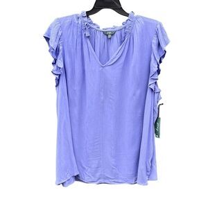 Women's Flutter Sleeve Blouse Shirt Size 4X